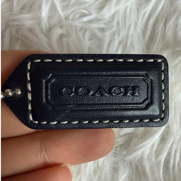1.5" y2k COACH Vintage Fob Bag Charm Hang tag Hangtag - Picture 1 of 2